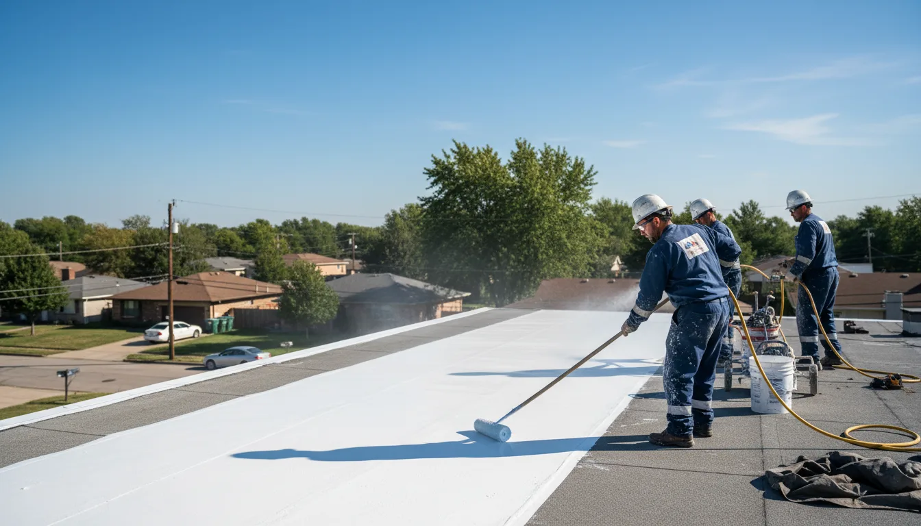 Commercial roof coating in Herald, CA near me